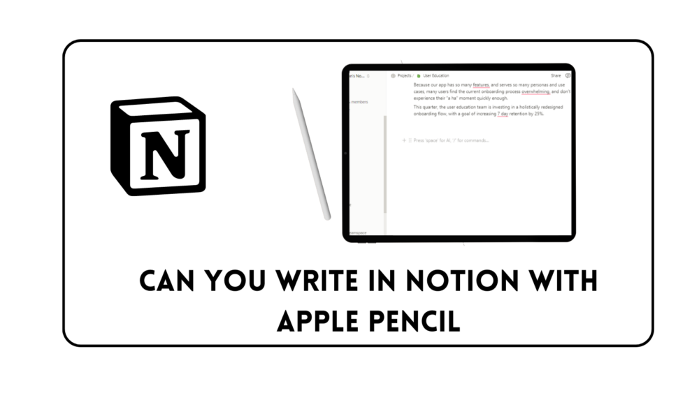 Can You Write in Notion With Apple Pencil
