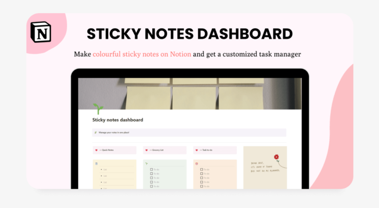 How to emulate a Sticky notes widget in Notion